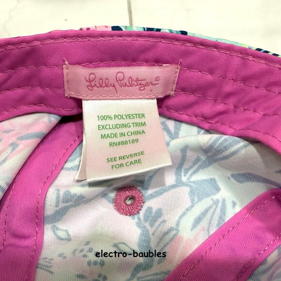 Lilly Pulitzer Slathouse Soiree Run Around Hat - MINT - Picture 9 of 11